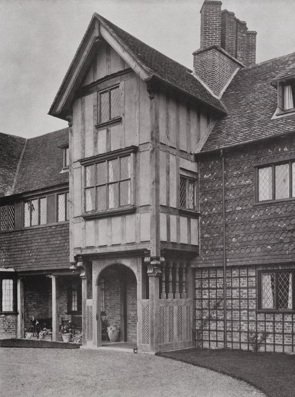 Upton Grey House, Winchfield, Hants, England (s/hvitt-bilde) av English Photographer