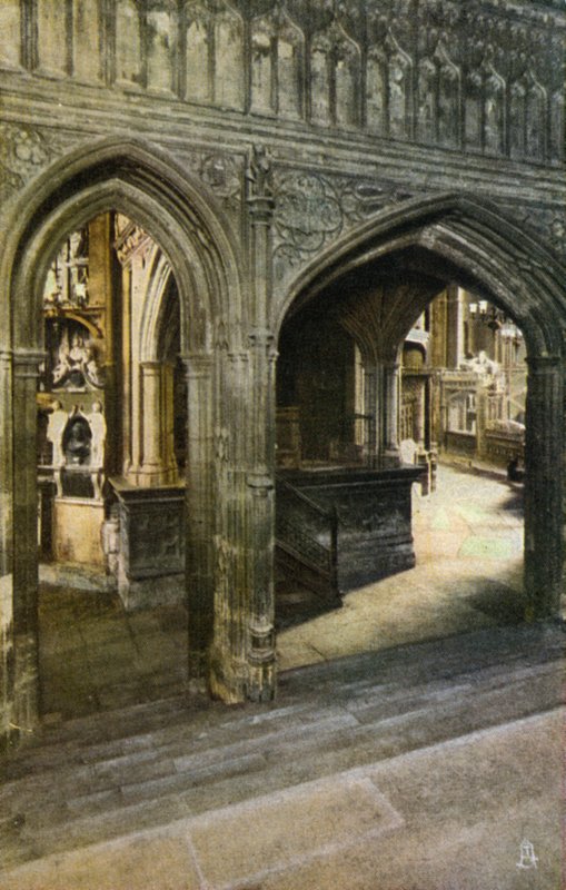 Vestibylen til Henry VII Chapel, Westminster Abbey, London (bilde) av English Photographer