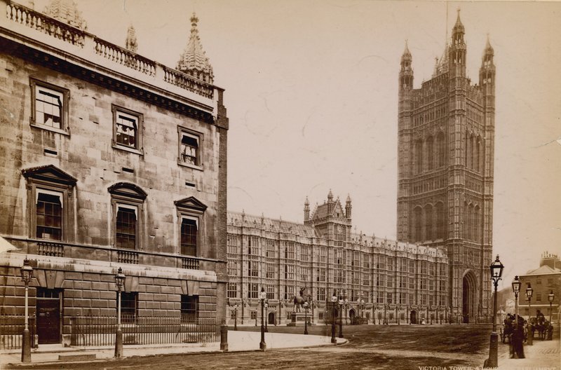 Victoria Tower of Houses of Parliament av English Photographer