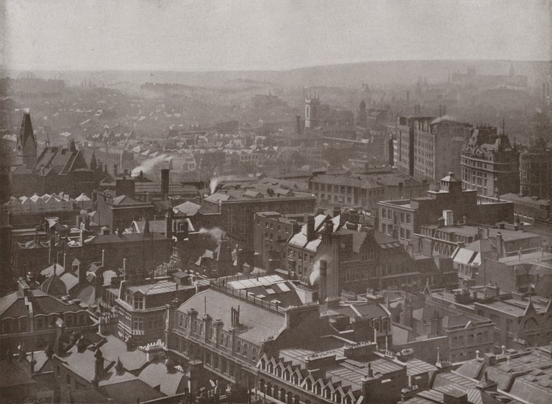 Utsikt fra Golden Gallery, St Pauls, med utsikt mot nordvest av English Photographer