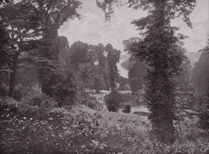 Utsikt fra Terrace Gardens, Richmond, oppstrøms av English Photographer