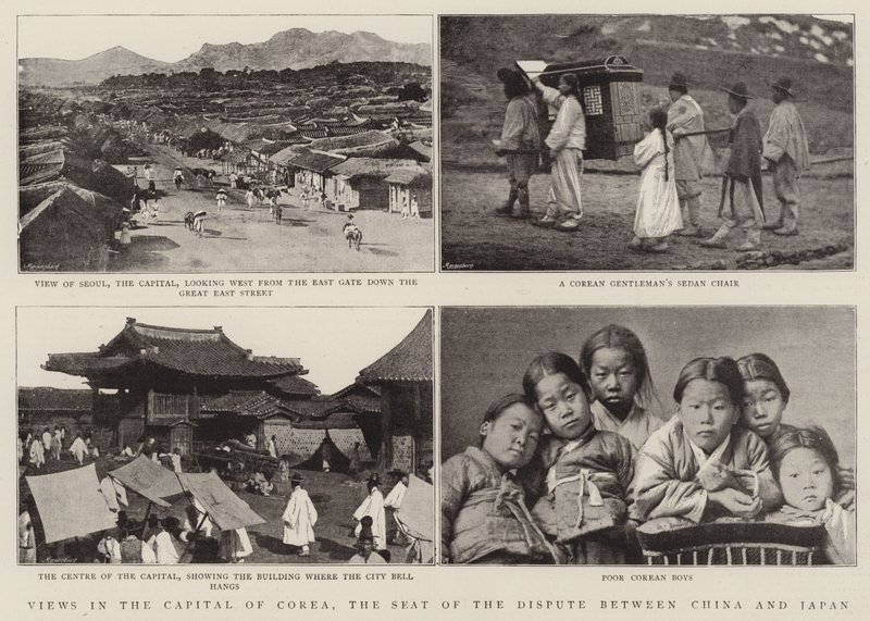 Utsikt i hovedstaden i Corea, sete for konflikten mellom Kina og Japan av English Photographer