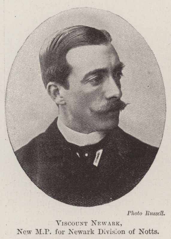 Viscount Newark, ny MP for Newark Division of Notts av English Photographer