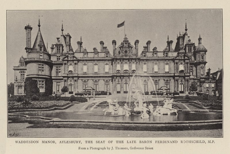 Waddesdon Manor, Aylesbury, setet til avdøde baron Ferdinand Rothschild, MP av English Photographer