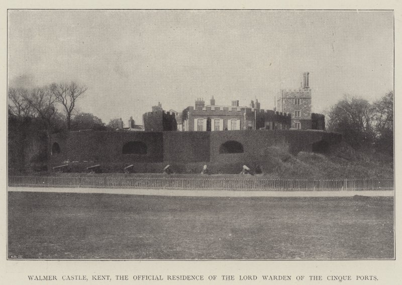 Walmer Castle, Kent, den offisielle residensen til Lord Warden of the Cinque Ports av English Photographer
