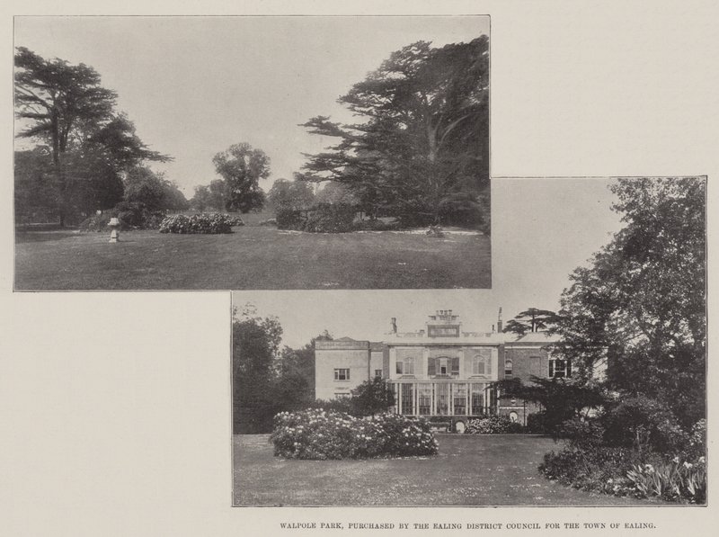 Walpole Park, kjøpt av Ealing District Council for byen Ealing av English Photographer