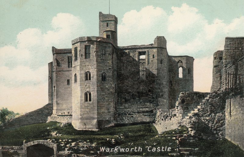 Warkworth Castle, Northumberland (bilde) av English Photographer