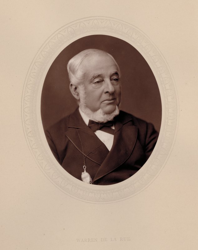 Warren De La Rue, sønn av grunnleggeren av firmaet, Thomas De La Rue (s/hv-bilde) av English Photographer