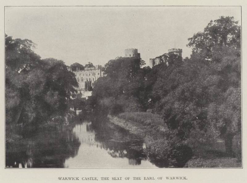Warwick Castle, setet til jarlen av Warwick av English Photographer