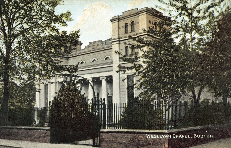 Wesleyan Chapel, Boston (fargebilde) av English Photographer
