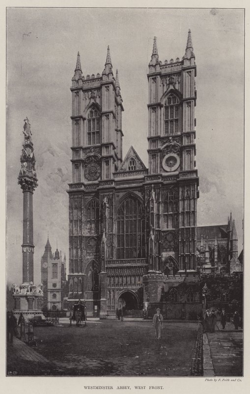 Westminster Abbey, vestfronten av English Photographer