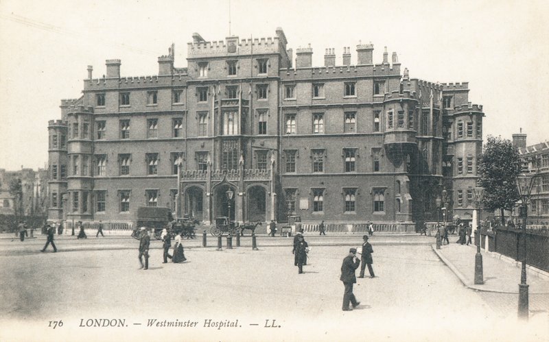 Westminster Hospital i Westminster av English Photographer
