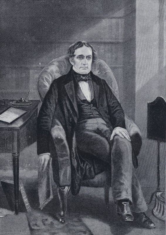 William Hickling Prescott (s/hvitt bilde) av English Photographer