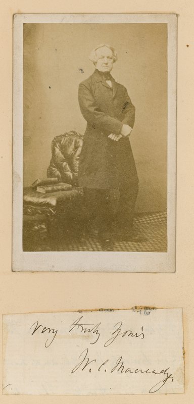 William Macready , skuespiller av English Photographer