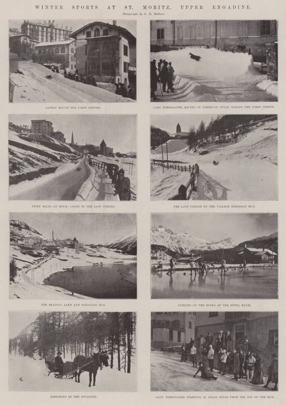 Vintersport i St Moritz, Øvre Engadine av English Photographer