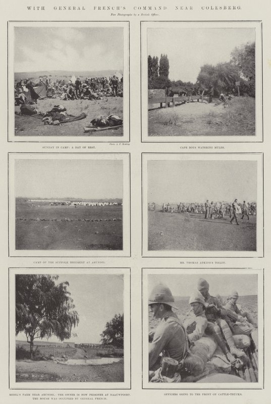 Med General Frenchs Command nær Colesberg av English Photographer