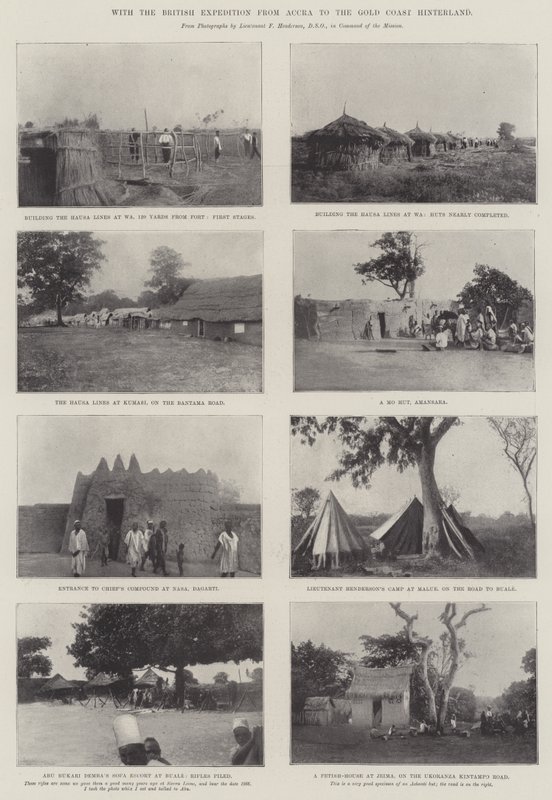 Med den britiske ekspedisjonen fra Accra til Gold Coast Hinterland av English Photographer