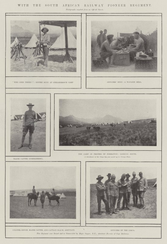 Med South African Railway Pioneer Regiment av English Photographer