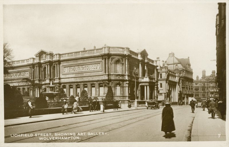 Wolverhampton Art Gallery, Lichfield Street (s/hvitt bilde) av English Photographer
