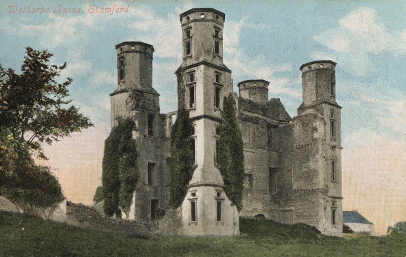 Wothorpe Towers, ruinene av en Jacobean lodge, Cambridgeshire (bilde) av English Photographer