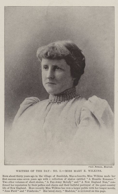Dagens forfattere, frøken Mary E Wilkins av English Photographer