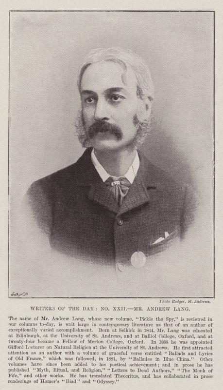 Dagens forfattere, Andrew Lang av English Photographer