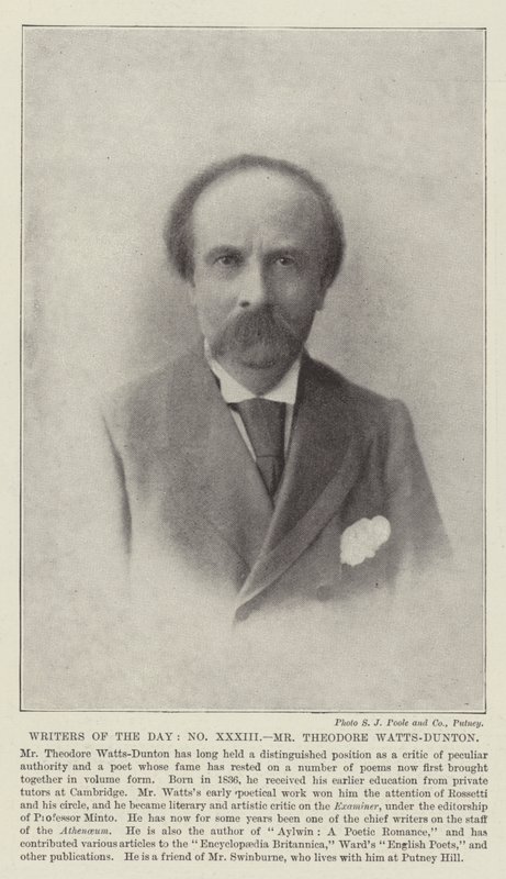 Dagens forfattere, Theodore Watts-Dunton av English Photographer