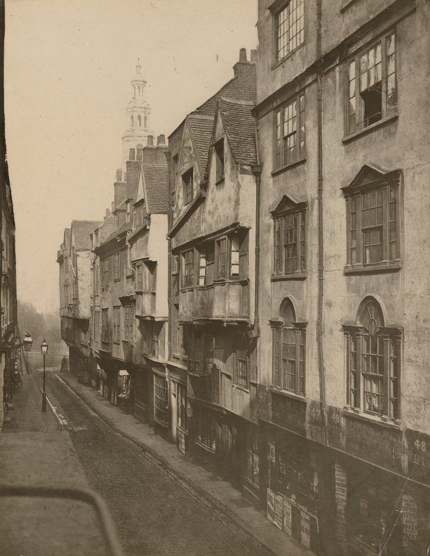 Wych Street, sørsiden, ser østover, London av English Photographer