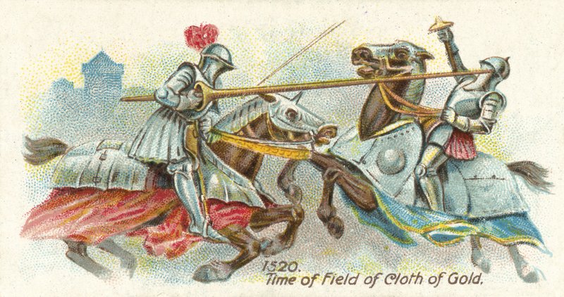 1520, tiden for felt av stoff av gull av English School