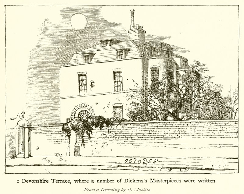 1 Devonshire Terrace, hvor en rekke Dickenss mesterverk ble skrevet av English School