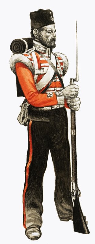 89. Fot menig 1854 Grenadier av English School