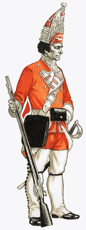 92. Fotgrenadier 1751 av English School