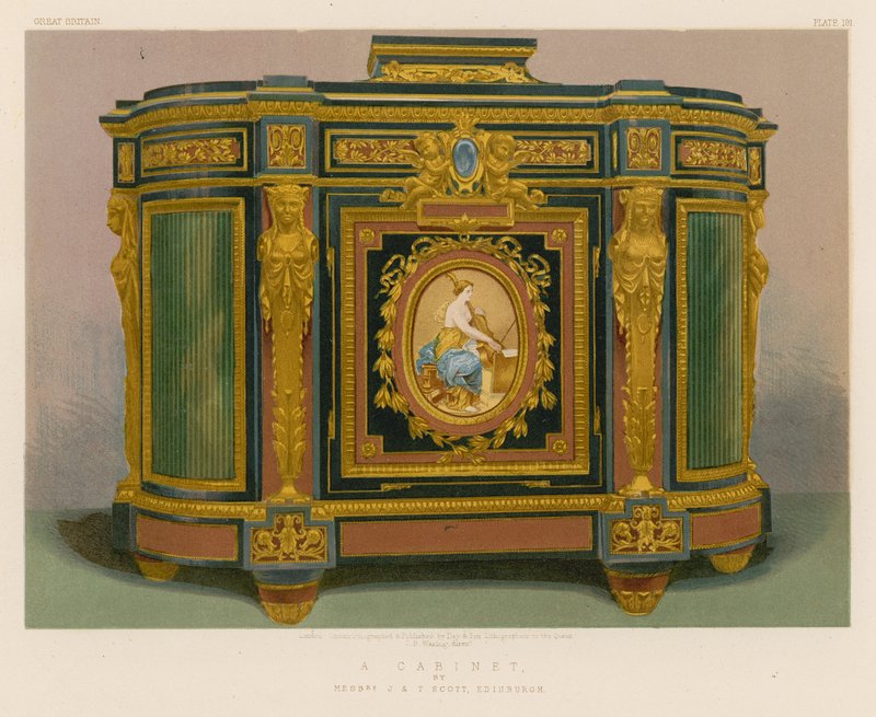 A Cabinet av Mrs J og T Scott, Edinburgh av English School