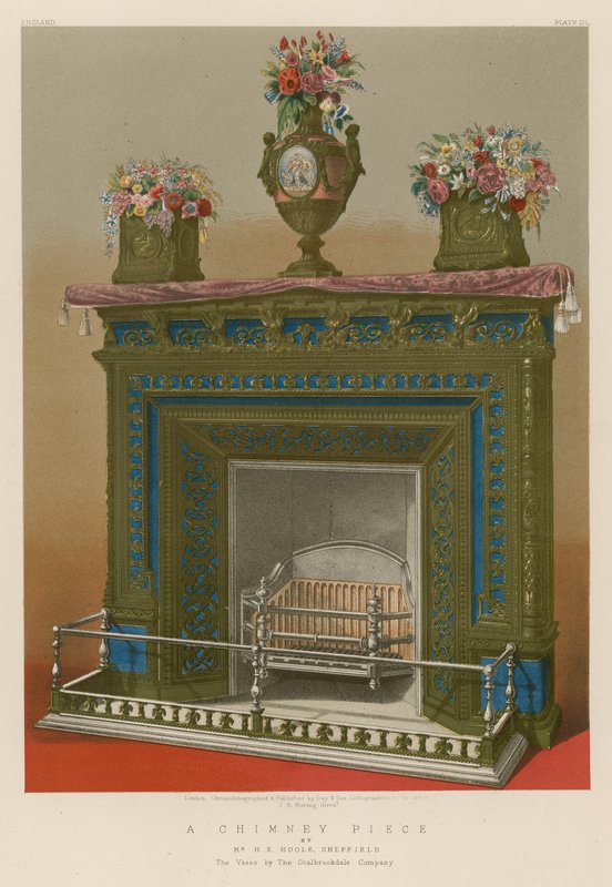 A Chimney Piece av Mr H E Hoole, Sheffield av English School