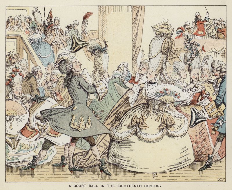 Et hoffball på 1700-tallet av English School
