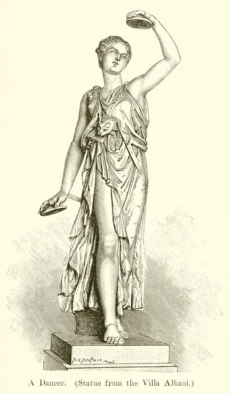 En danser. (Statue fra Villa Albani) av English School