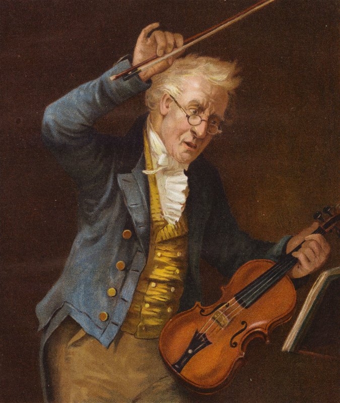 En vanskelig passasje (farge litho) av English School