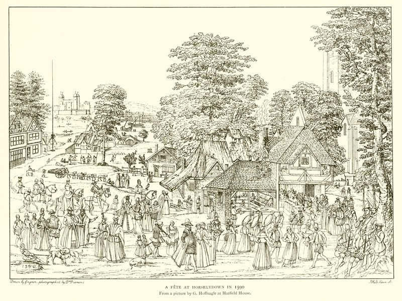 En fest på Horselydown i 1590 av English School