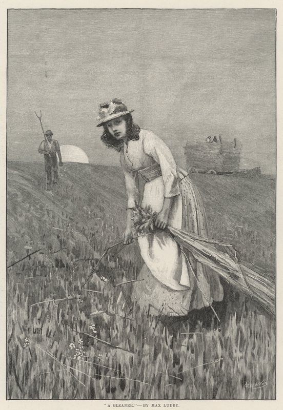A Gleaner (gravering) av English School