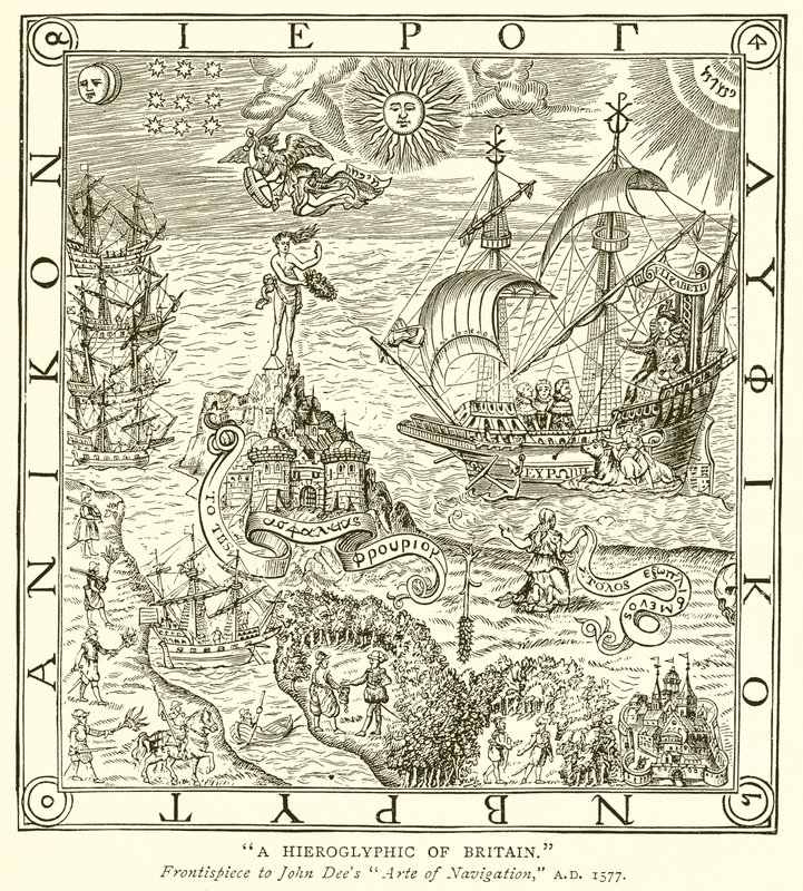 En hieroglyf av Storbritannia av English School
