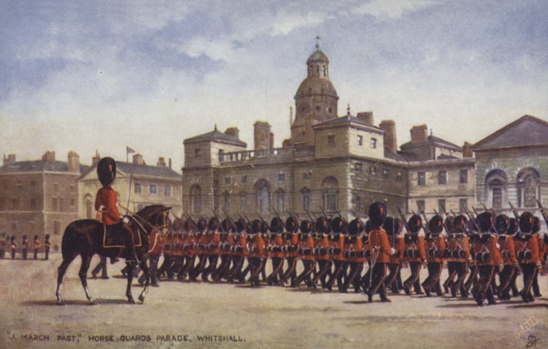 A March Past, Horse Guards Parade, Whitehall av English School