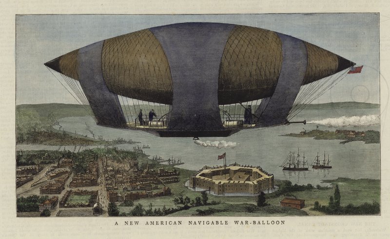En ny amerikansk navigerbar krigsballong av English School