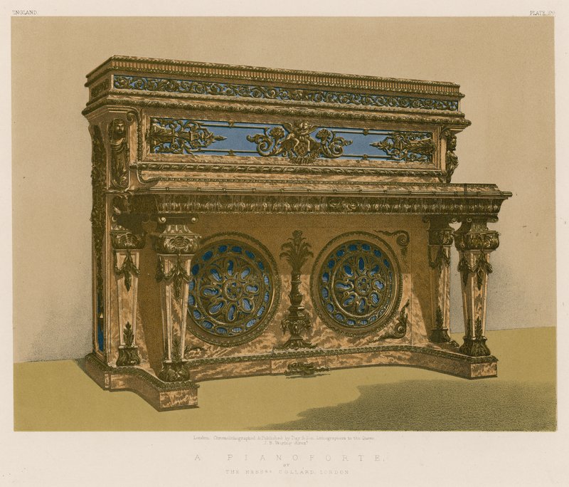 A Pianoforte av Mrs Collard, London av English School