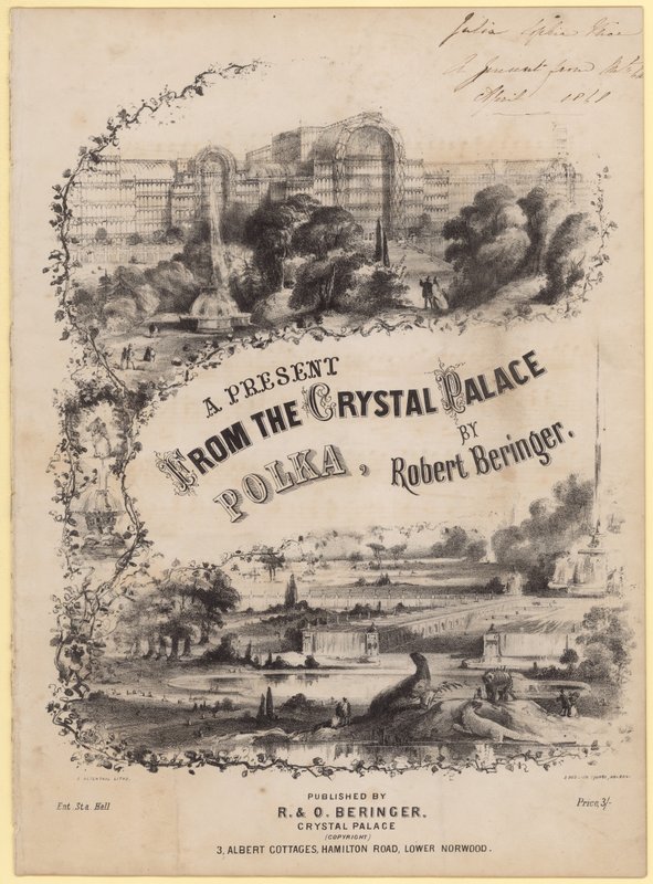 En gave fra Crystal Palace Polka av English School