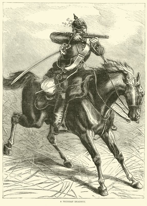 En prøyssisk dragon, september 1870 av English School