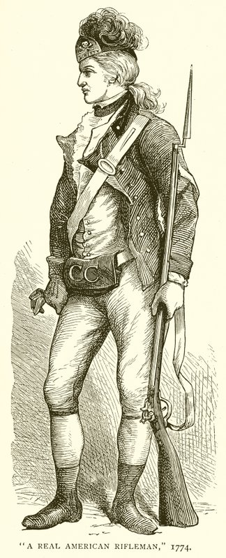 A Real American Rifleman, 1774 av English School