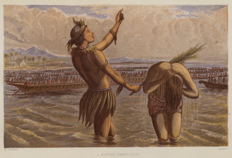 A Savage Coronation (farge litho) av English School