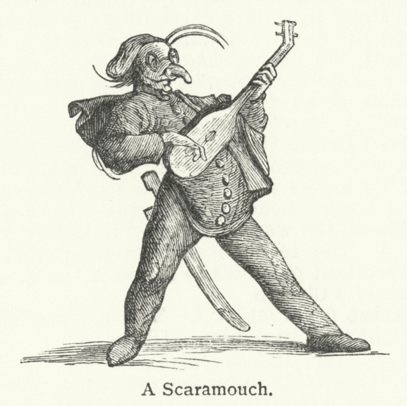 En Scaramouch (gravering) av English School