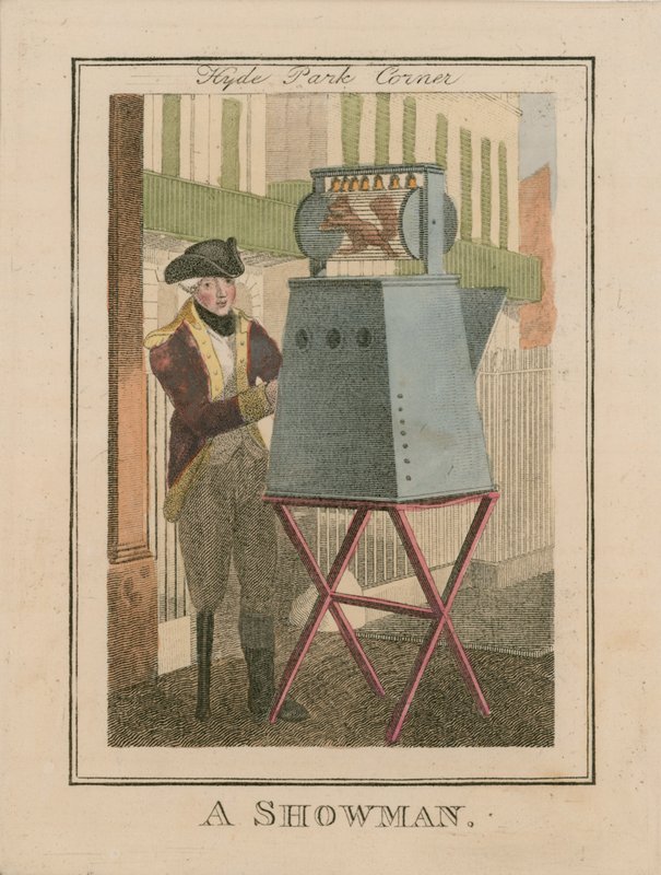 A Showman, Hyde Park Corner av English School