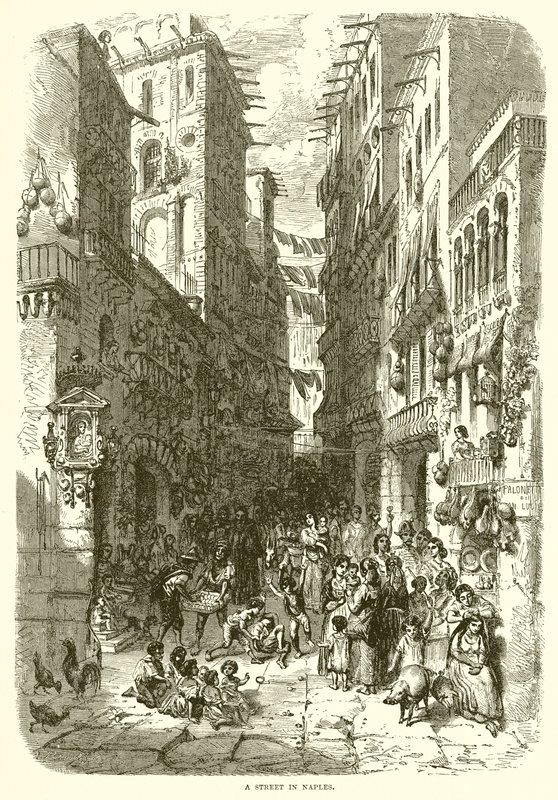 En gate i Napoli av English School